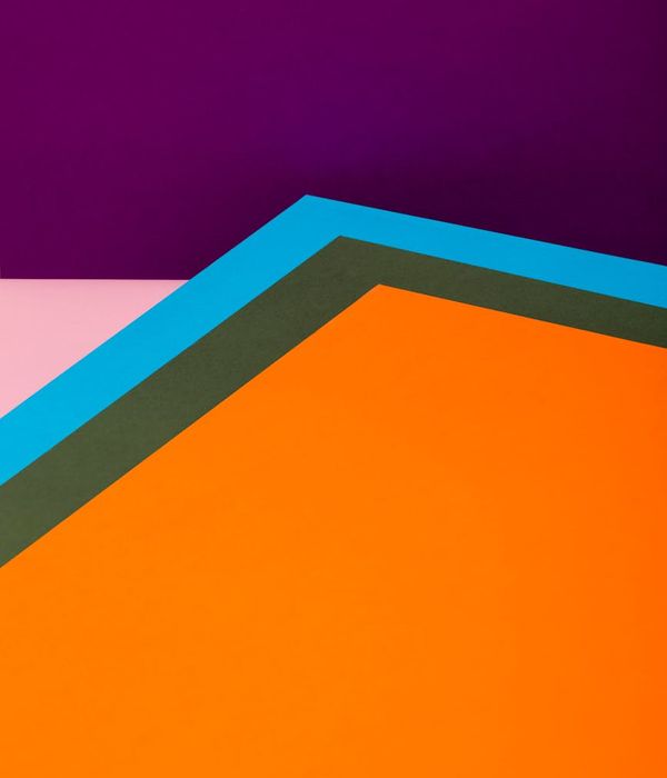 Abstract orange and dark grey wellness concept representation